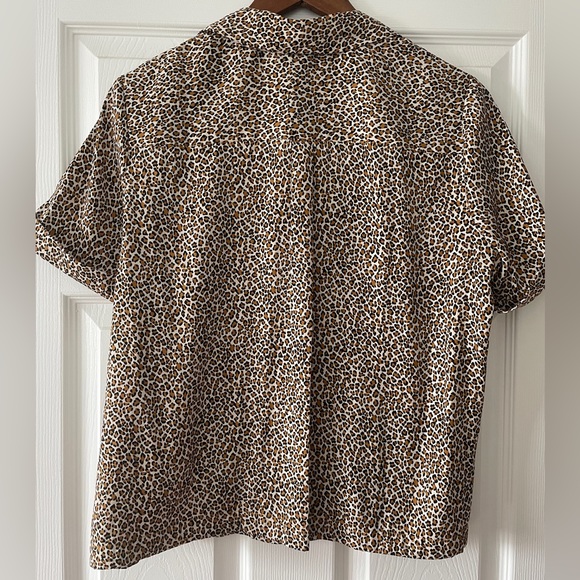 Collar leopard print shirt - Picture 2 of 3